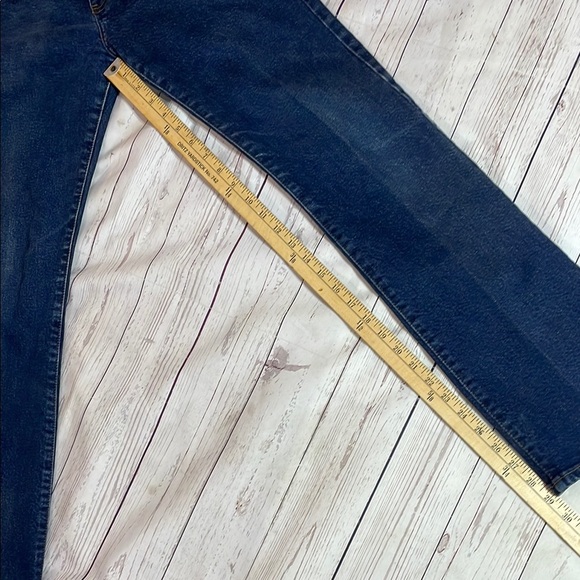 VTG Sz 3 Calvin Klein Dark Blue Boot Cut Mid Rise Denim Jeans Women’s Vintage - Picture 8 of 16